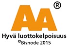 Logo AA Hyvä luottokelpoisuus Bisnode 2015